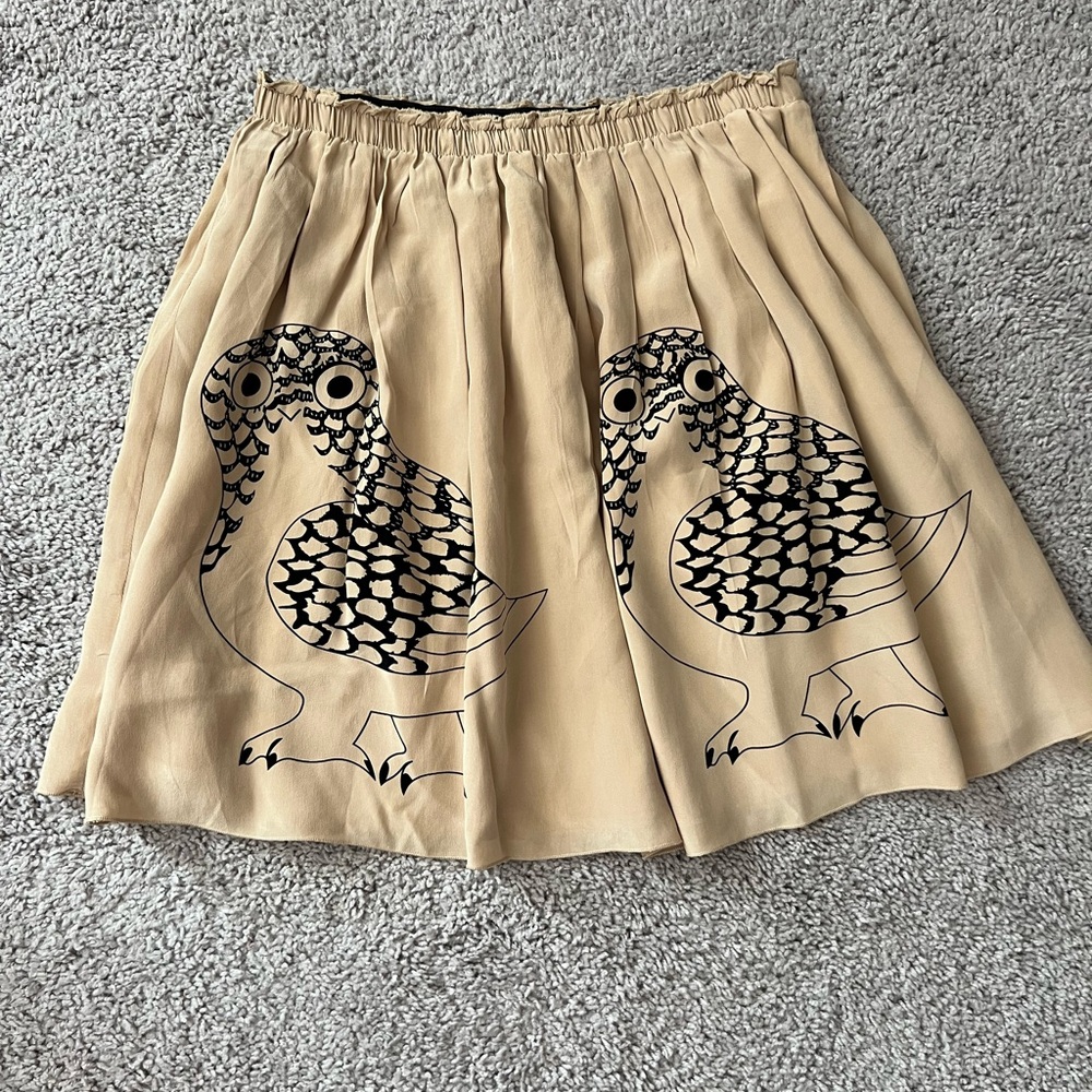 EUC Corey Lynn Calter Anthropologie Owl Skirt 6